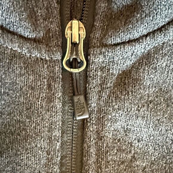 The North Face Women's Dark Gray Full Zip Fleece Jacket size Large - Picture 9 of 11